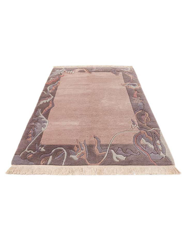 4' x 5' 10 Hand Knotted Tibet Wool Rug