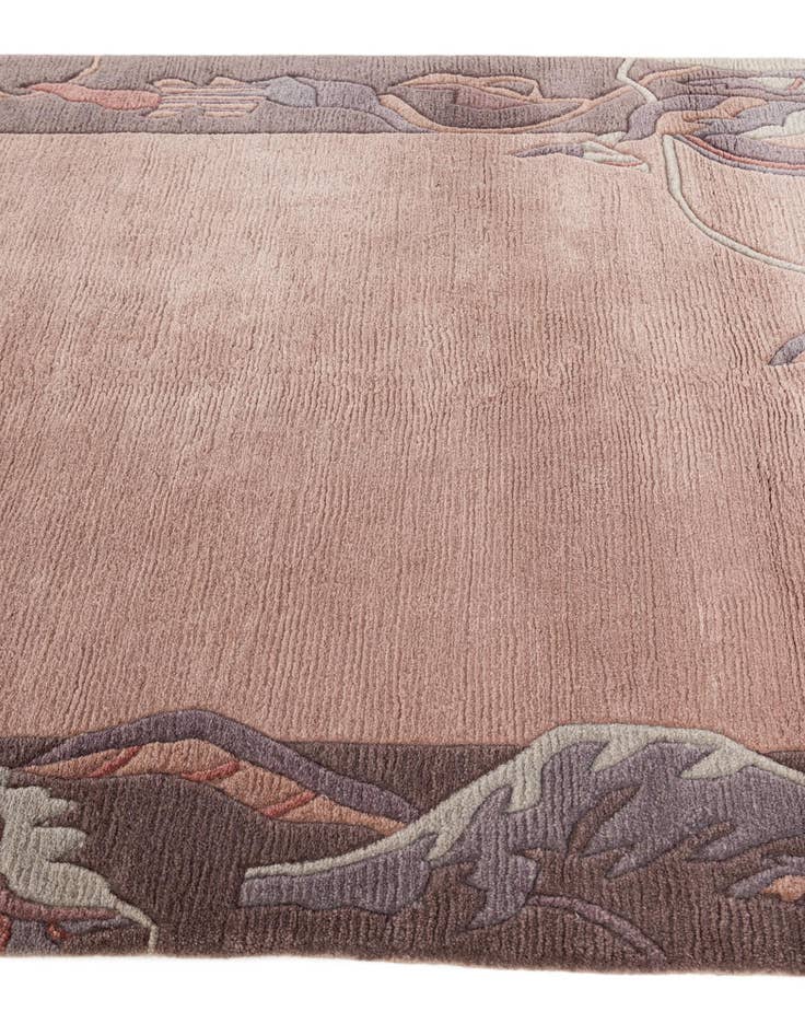 Detail image of 4' x 5' 10  Hand Knotted Tibet Wool Rug