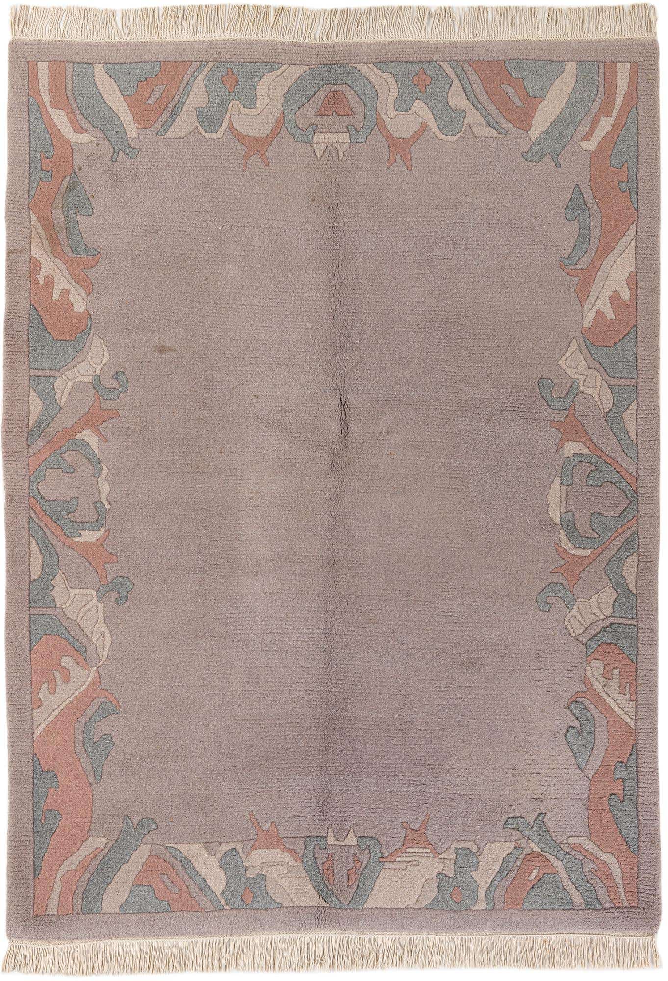 5' 10 x 7' 10 Hand Knotted Tibet Wool Rug