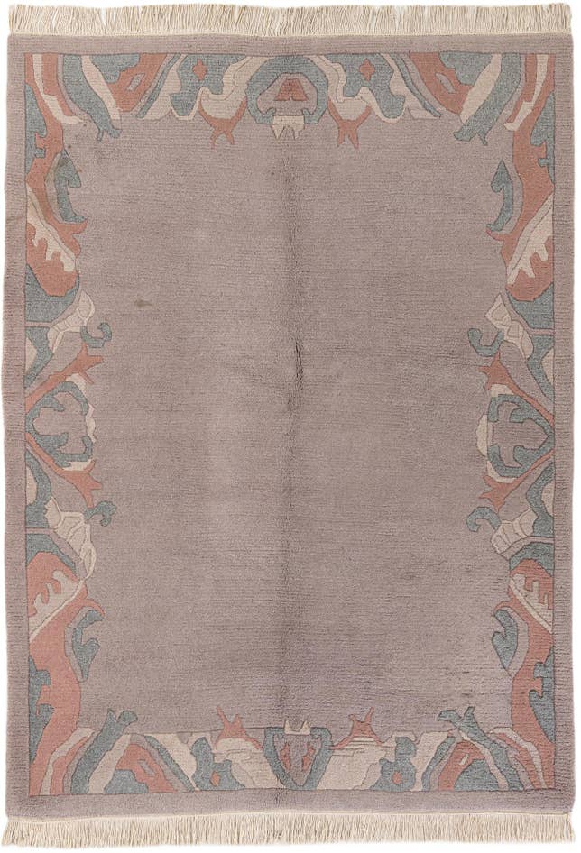 Detail image of 5' 10 x 7' 10 Hand Knotted Tibet Wool Rug