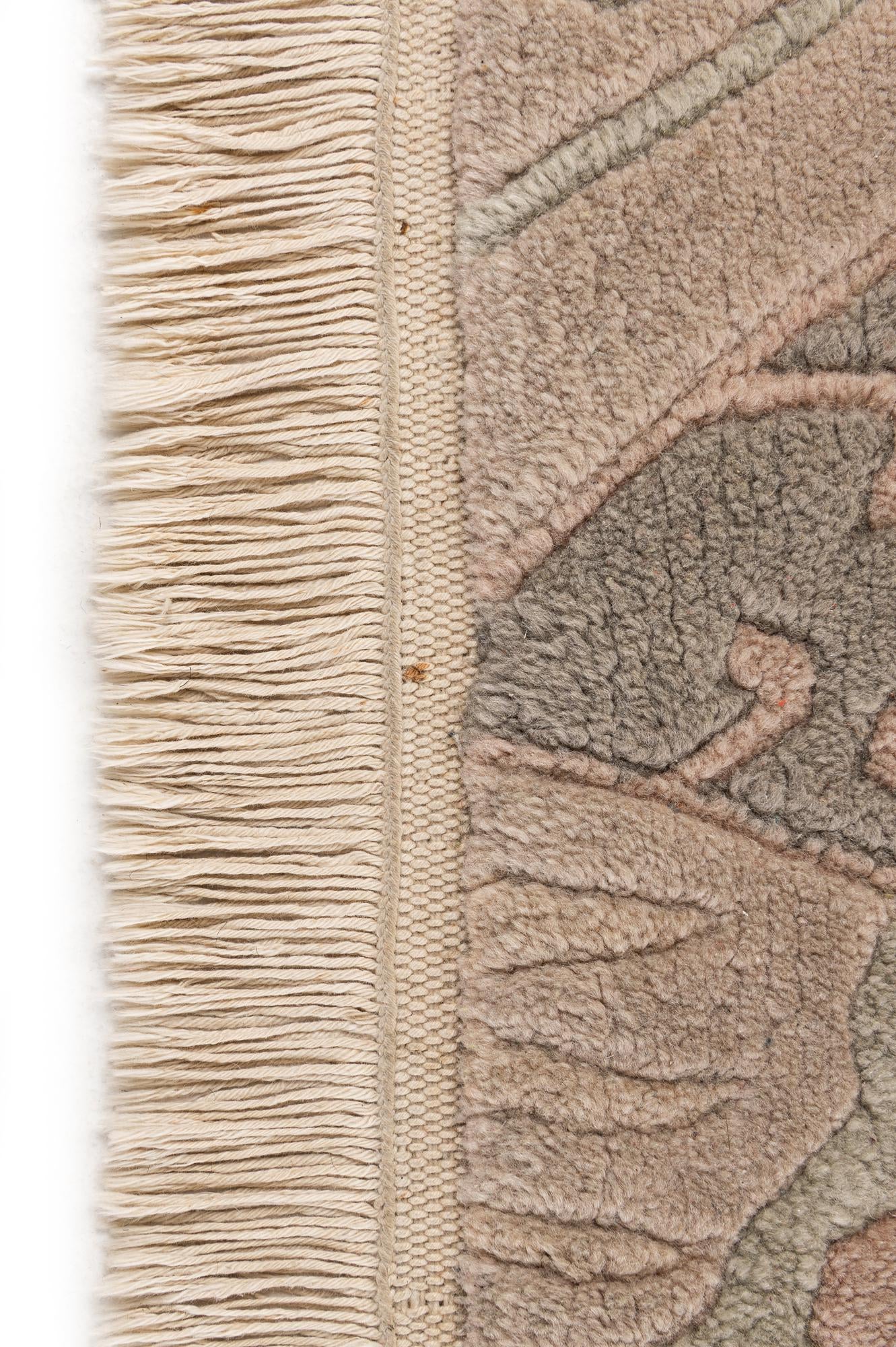 5' 8 x 8' Hand Knotted Tibet Wool Rug