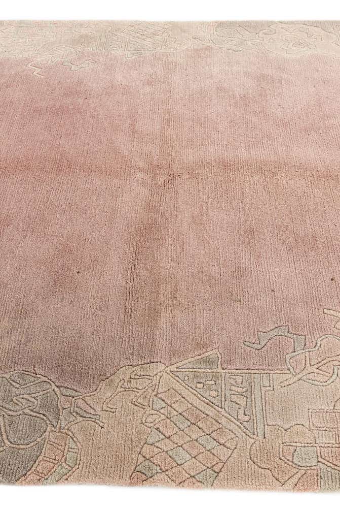 5' 8 x 8' Hand Knotted Tibet Wool Rug