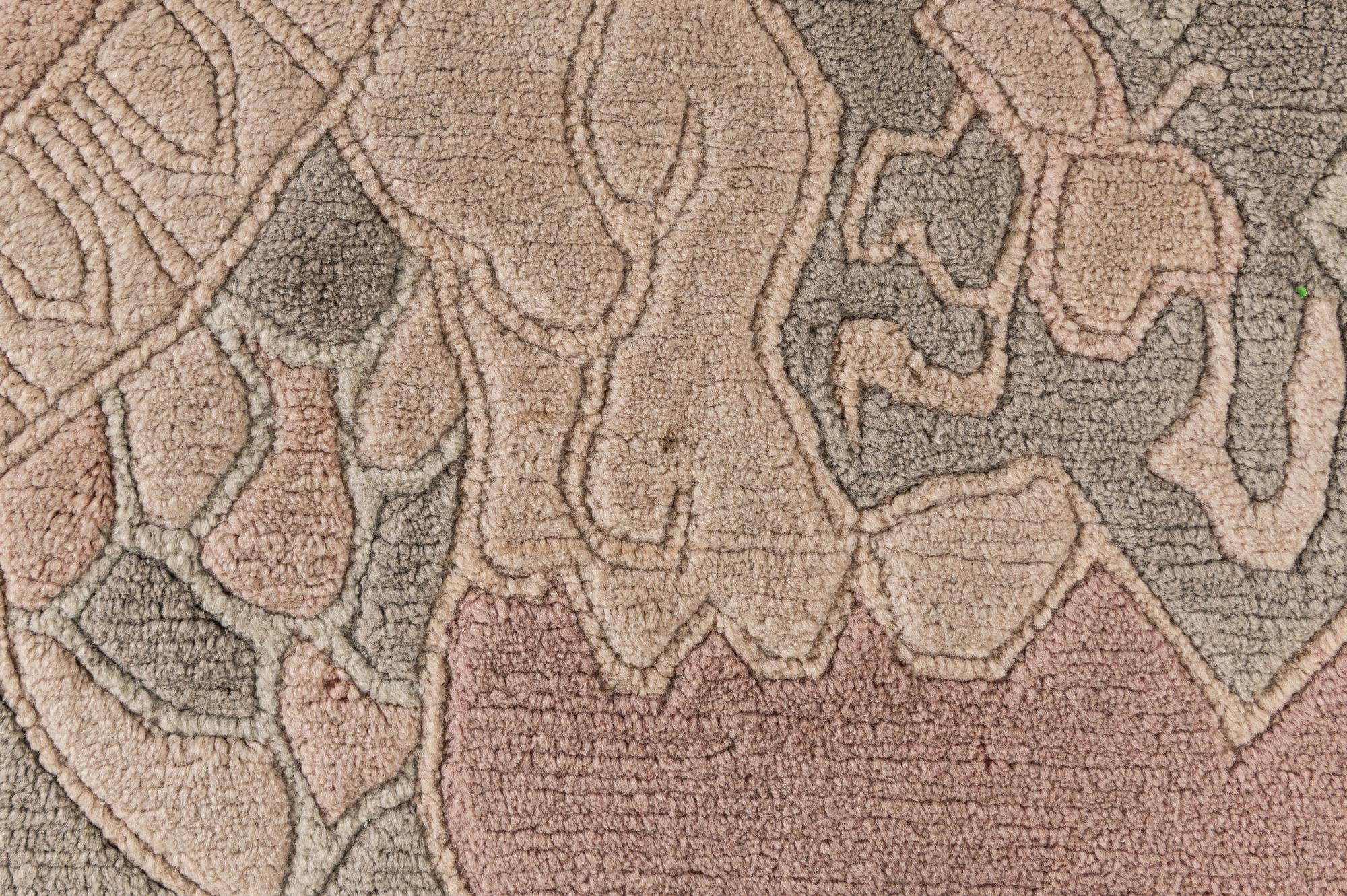 5' 8 x 8' Hand Knotted Tibet Wool Rug