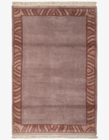 3' 10 x 5' 9 Hand Knotted Tibet Wool Rug