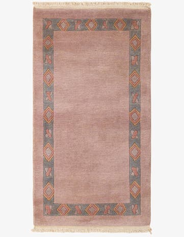 2' 7 x 4' 7 Hand Knotted Tibet Wool Rug