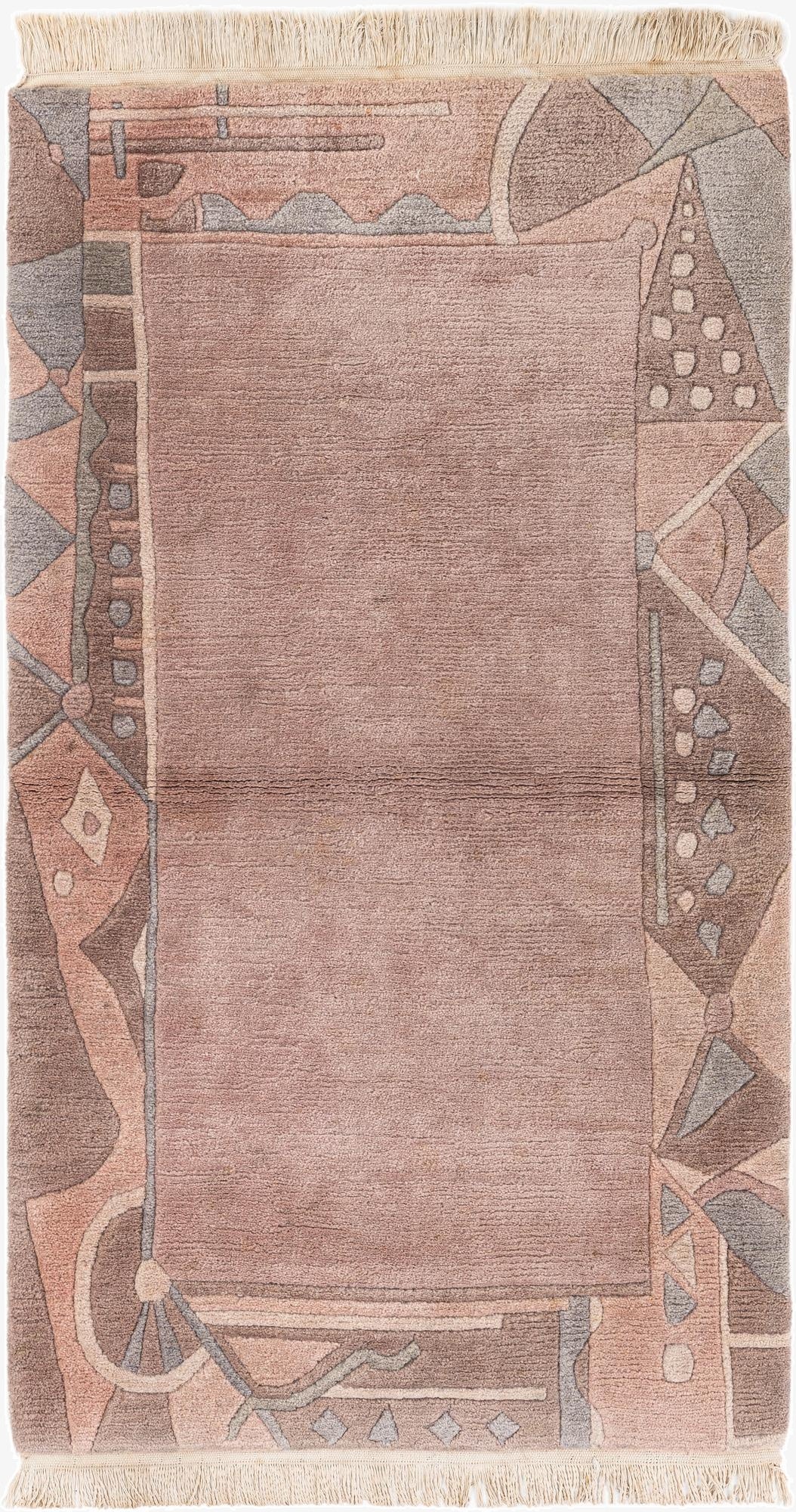 3' 1 x 5' 6  Hand Knotted Tibet Wool Rug