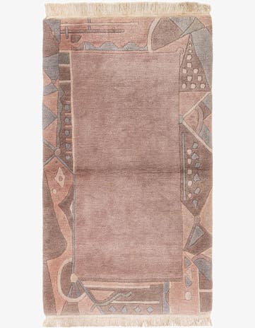 3' 1 x 5' 6 Hand Knotted Tibet Wool Rug