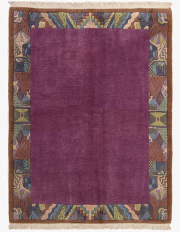 5' 10 x 7' 6 Hand Knotted Tibet Wool Rug