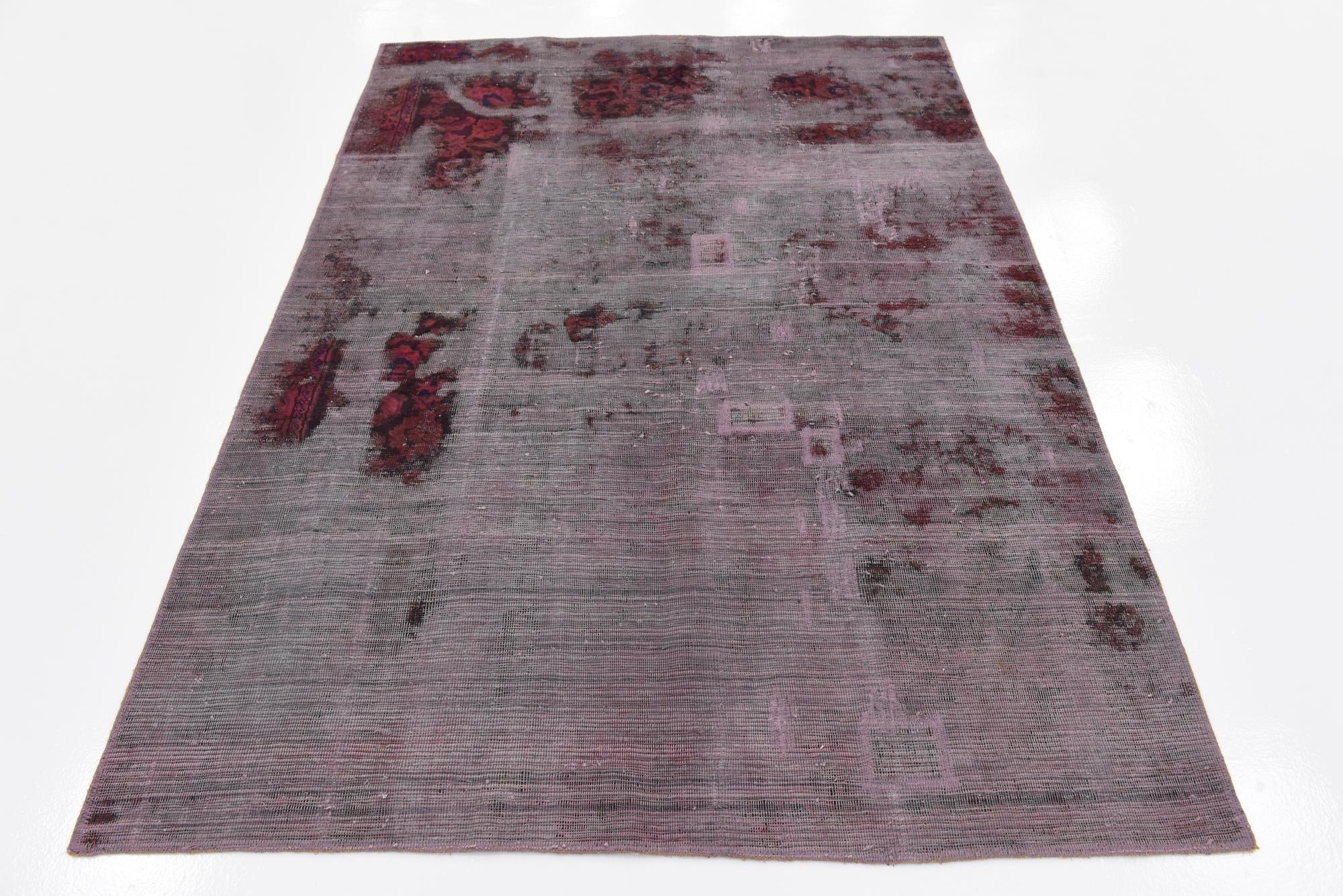 4' 8 x 6' 4 Hand Knotted Ultra Vintage Persian Wool Rug