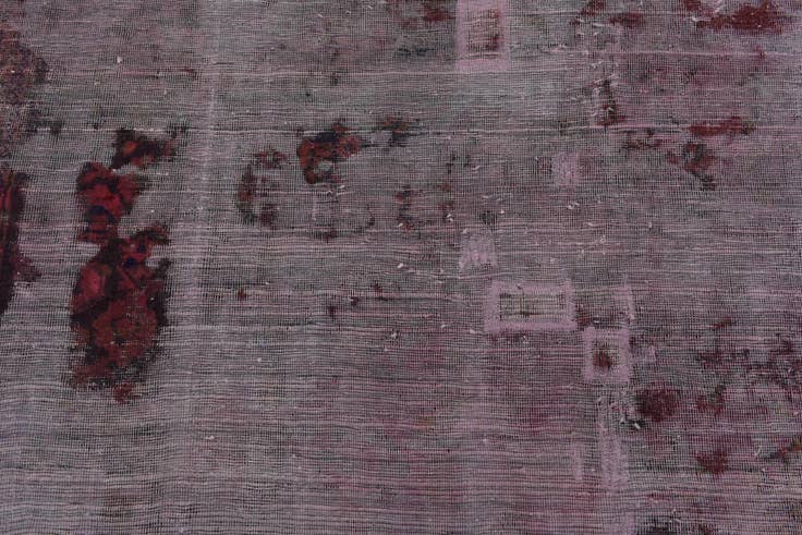 Detail image of 4' 8 x 6' 4 Hand Knotted Ultra Vintage Persian Wool Rug