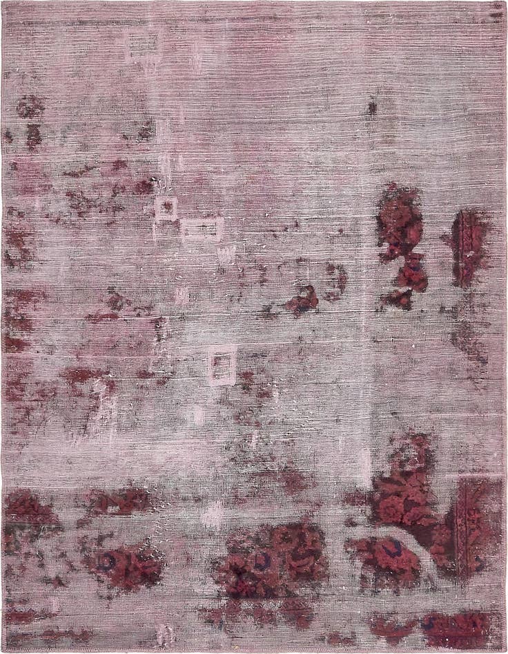 Detail image of 4' 8 x 6' 4 Hand Knotted Ultra Vintage Persian Wool Rug