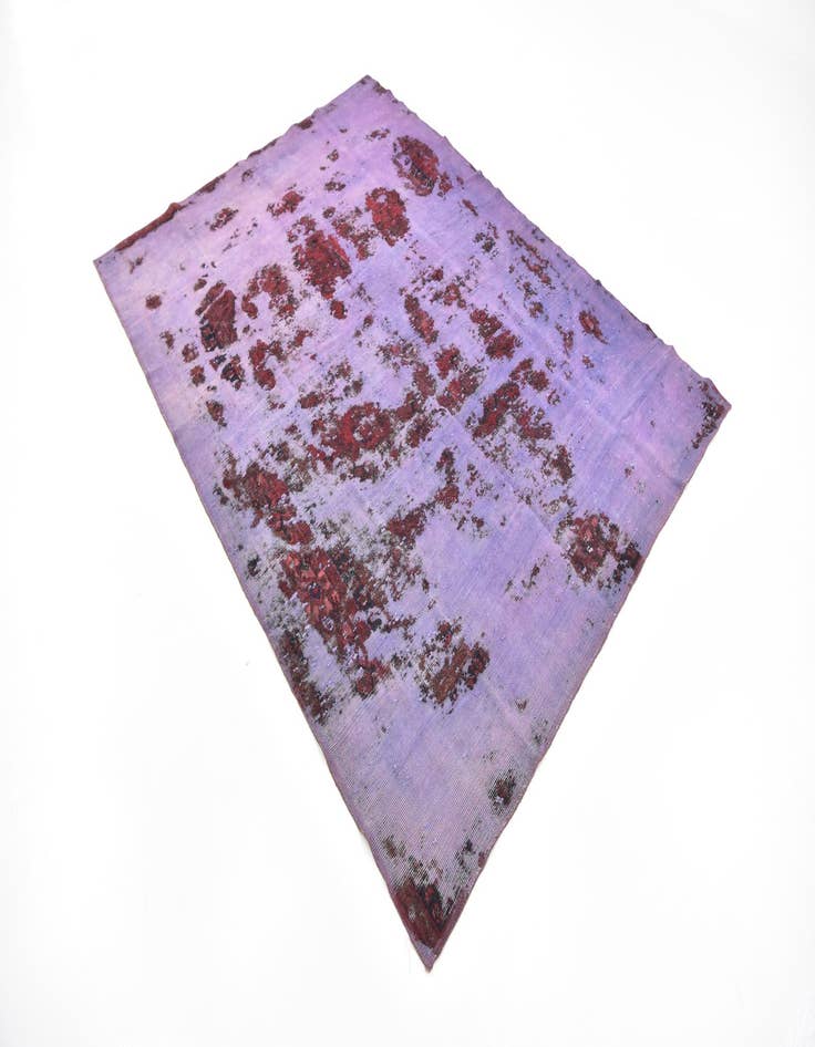 Detail image of 6' 8 x 9'  Hand Knotted Ultra Vintage Persian Wool Rug