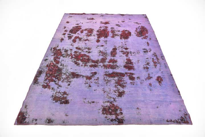 6' 8 x 9' Hand Knotted Ultra Vintage Persian Wool Rug