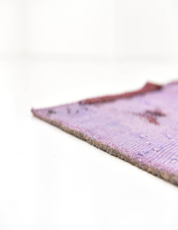 Detail image of 6' 8 x 9'  Hand Knotted Ultra Vintage Persian Wool Rug