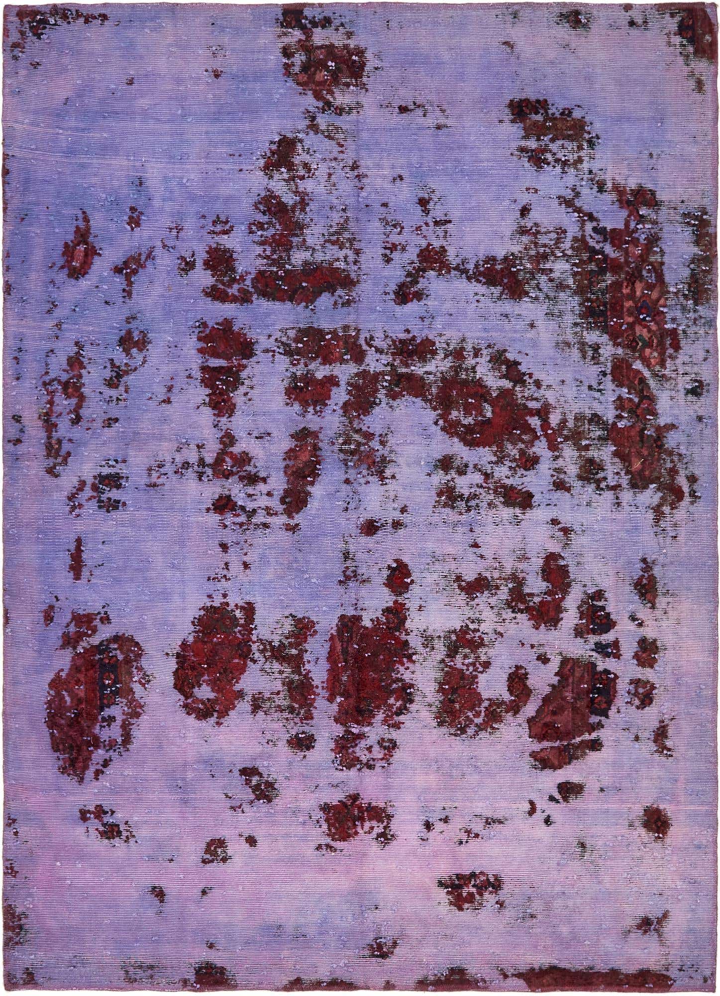 6' 8 x 9' Hand Knotted Ultra Vintage Persian Wool Rug