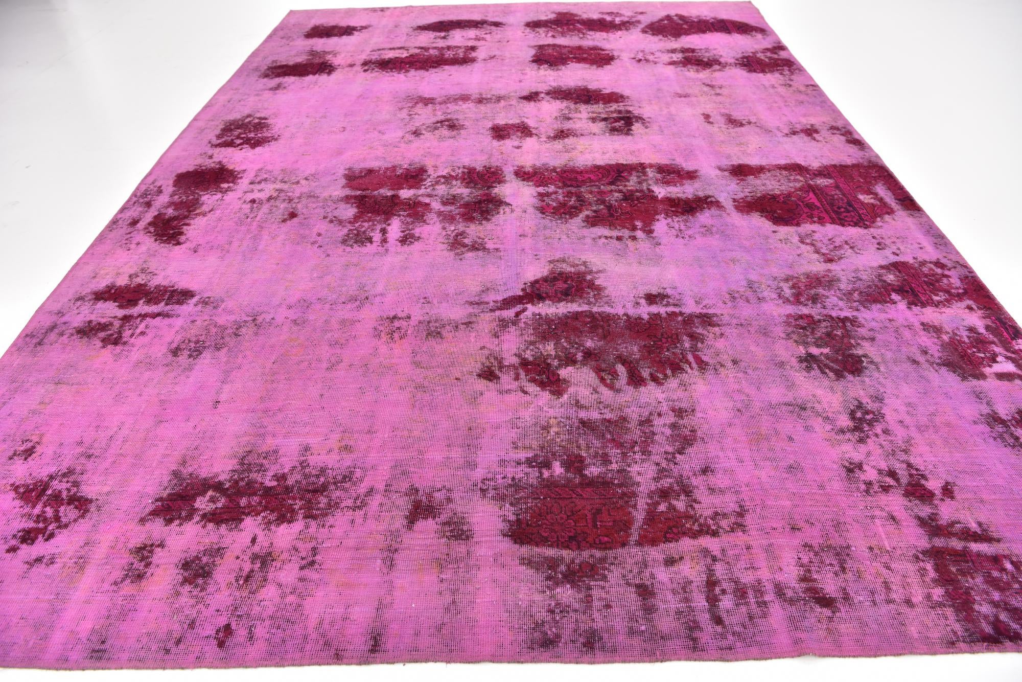 9' x 12' 9 Hand Knotted Ultra Vintage Persian Wool Rug