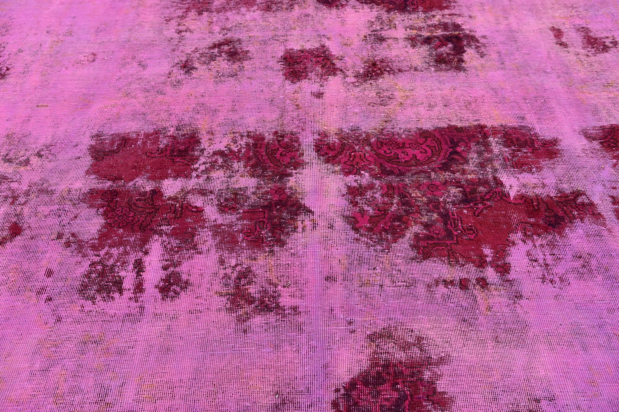 9' x 12' 9 Hand Knotted Ultra Vintage Persian Wool Rug