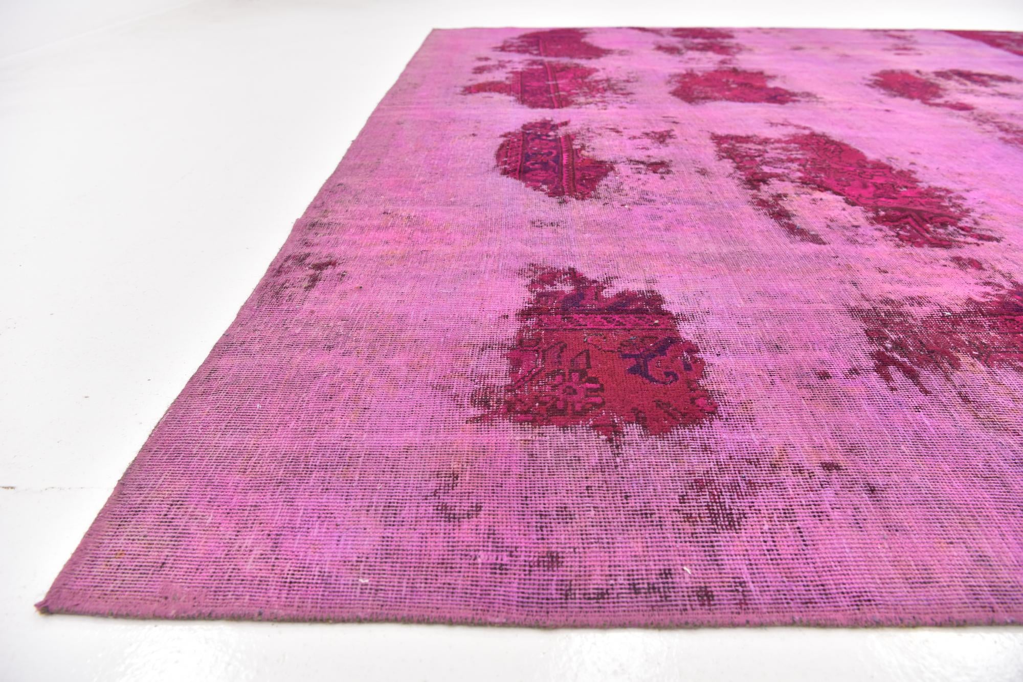 9' x 12' 9 Hand Knotted Ultra Vintage Persian Wool Rug