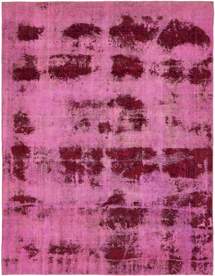 Detail image of 9' x 12' 9 Hand Knotted Ultra Vintage Persian Wool Rug