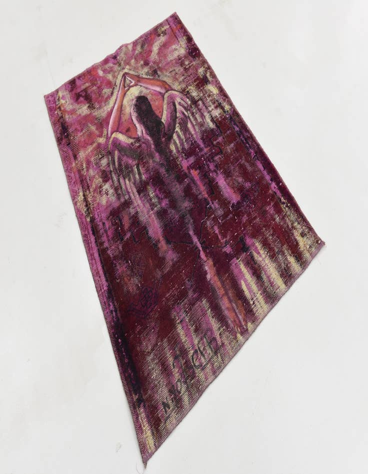 Detail image of 3' x 4' 3  Hand Knotted Ultra Vintage Persian Wool Rug