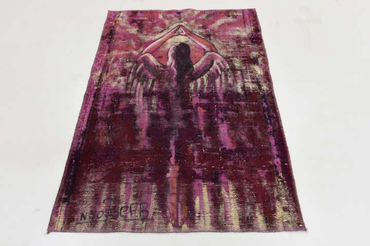 3' x 4' 3 Hand Knotted Ultra Vintage Persian Wool Rug
