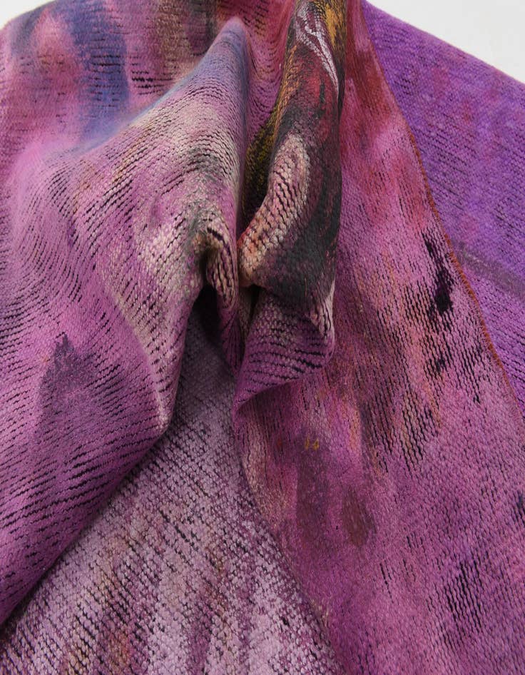 Detail image of 3' 9 x 5' 2  Hand Knotted Ultra Vintage Persian Wool Rug