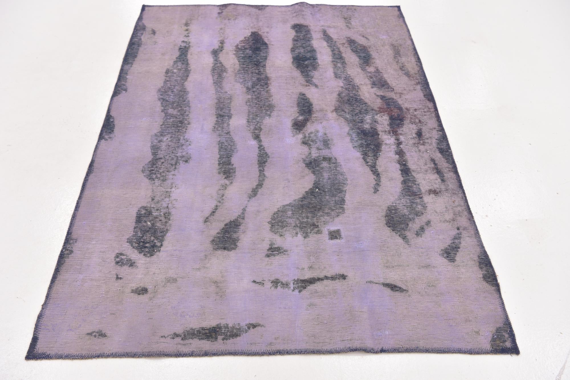 4' 4 x 6' Hand Knotted Ultra Vintage Persian Wool Rug