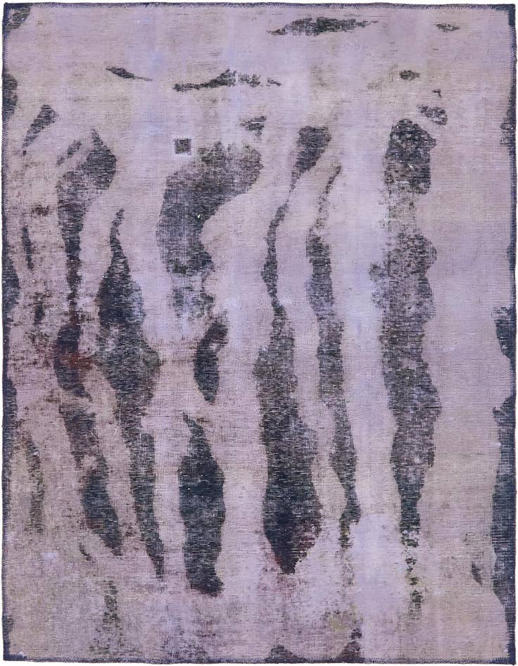 Detail image of 4' 4 x 6' Hand Knotted Ultra Vintage Persian Wool Rug