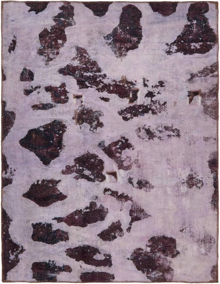 Detail image of 4' 6 x 6' 7 Hand Knotted Ultra Vintage Persian Wool Rug
