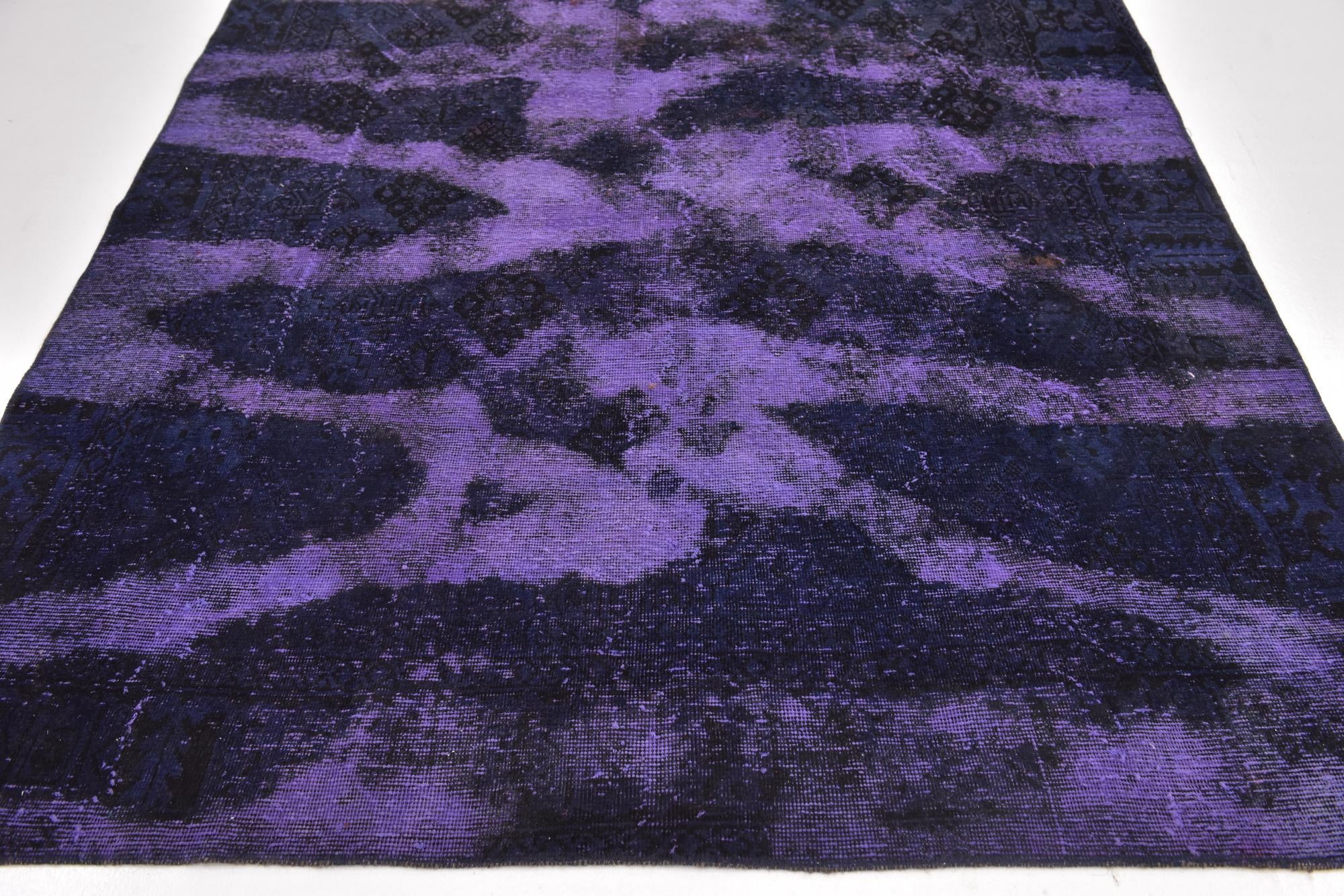 185cm x 270cm Hand Knotted Ultra Vintage Persian Wool Rug