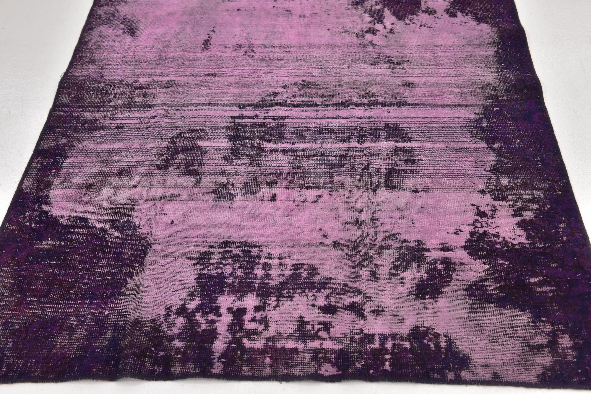 4' 6 x 6' 9 Hand Knotted Ultra Vintage Persian Wool Rug
