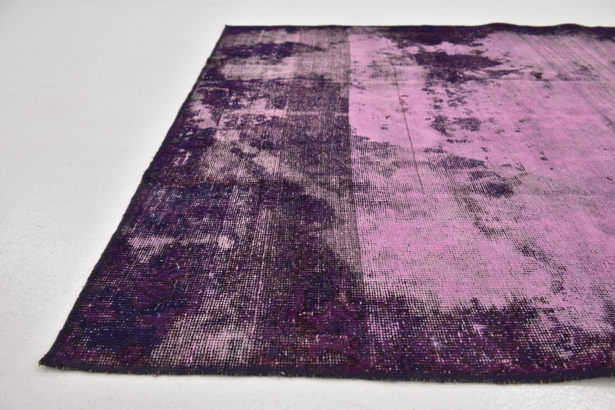 4' 6 x 6' 9 Hand Knotted Ultra Vintage Persian Wool Rug