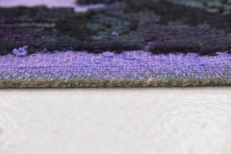 Detail image of 5' 10 x 7' Hand Knotted Ultra Vintage Persian Wool Rug