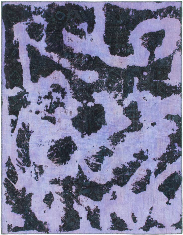 Detail image of 5' 10 x 7' Hand Knotted Ultra Vintage Persian Wool Rug