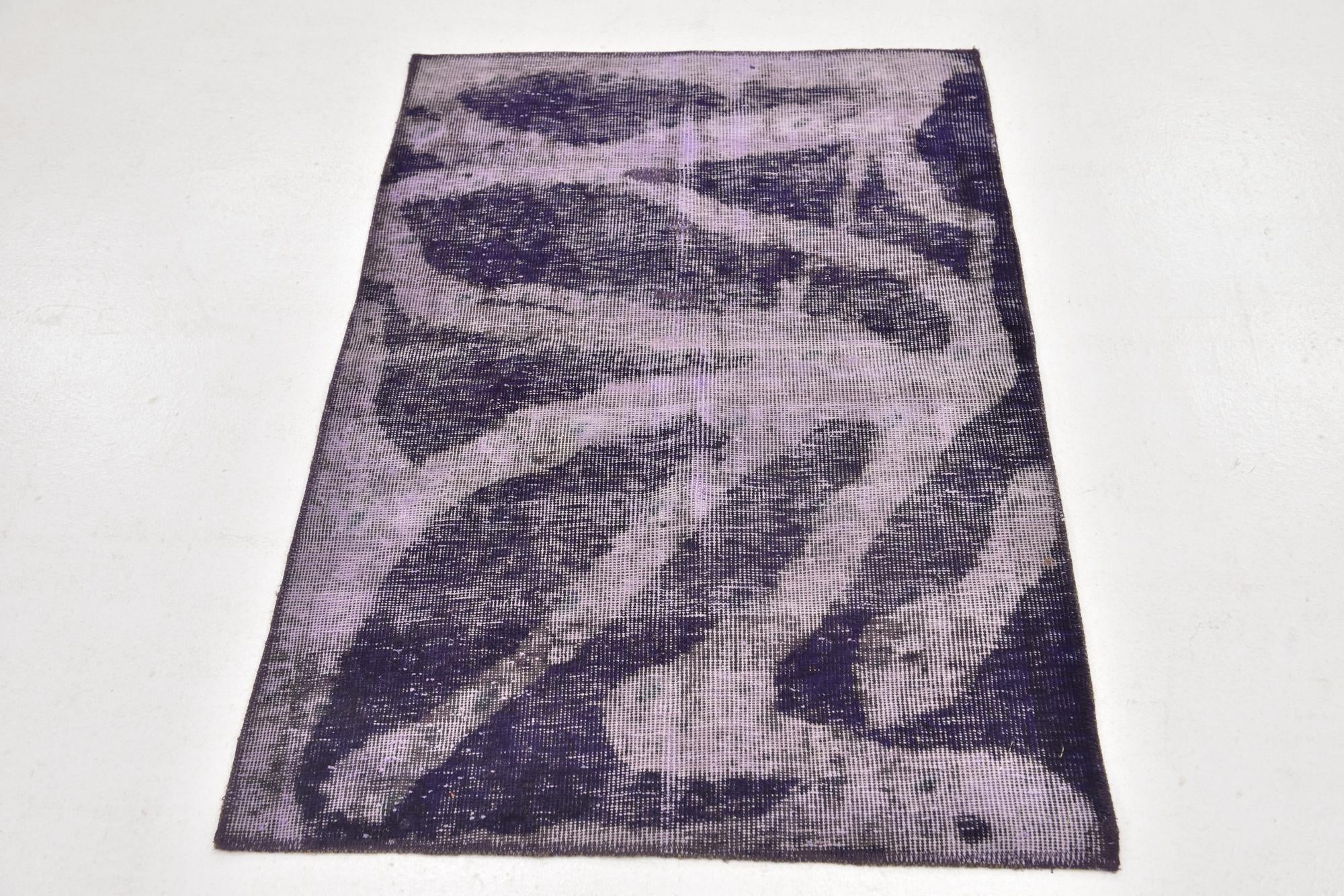 2' 10 x 4' 2 Hand Knotted Ultra Vintage Persian Wool Rug