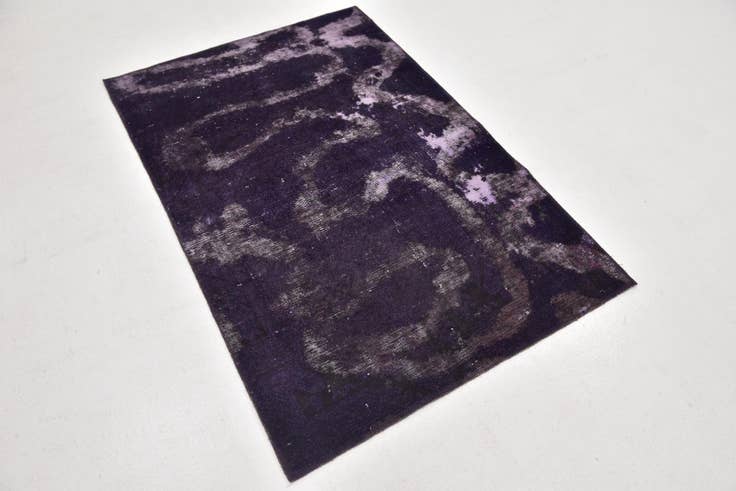 Detail image of 3' 4 x 5' Hand Knotted Ultra Vintage Persian Wool Rug