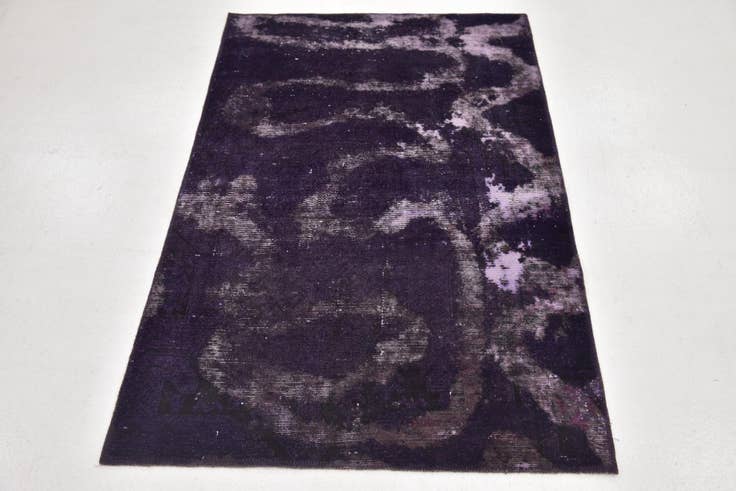Detail image of 3' 4 x 5' Hand Knotted Ultra Vintage Persian Wool Rug
