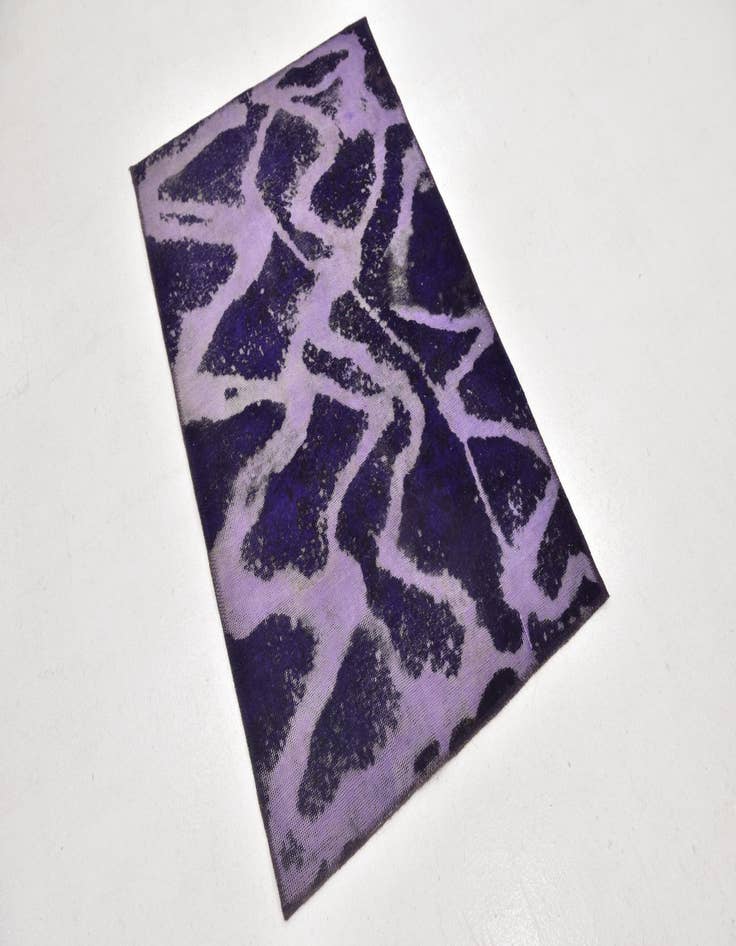 Detail image of 2' 9 x 4' 4  Hand Knotted Ultra Vintage Persian Wool Rug