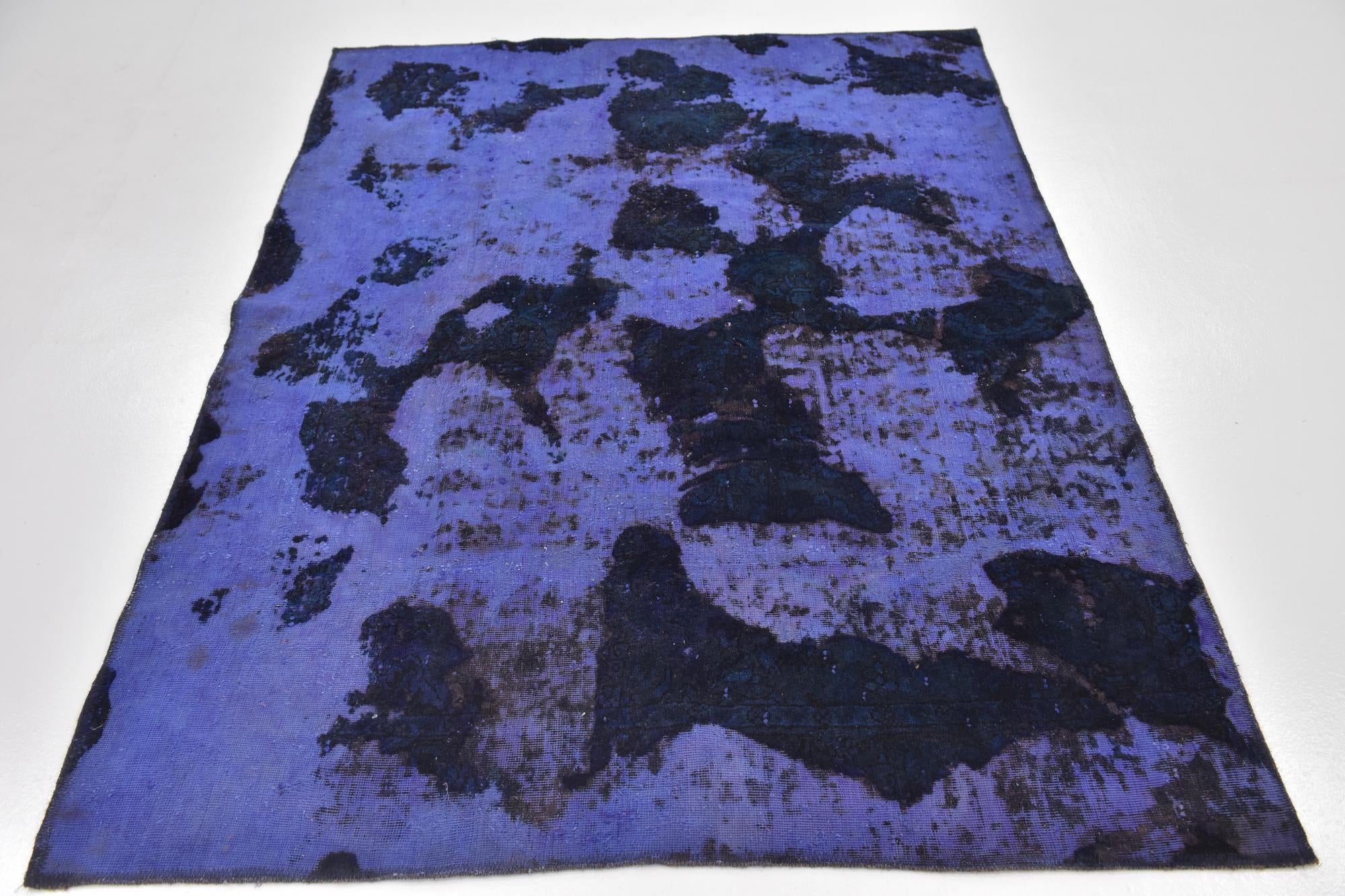 4' 9 x 6' 4 Hand Knotted Ultra Vintage Persian Wool Rug