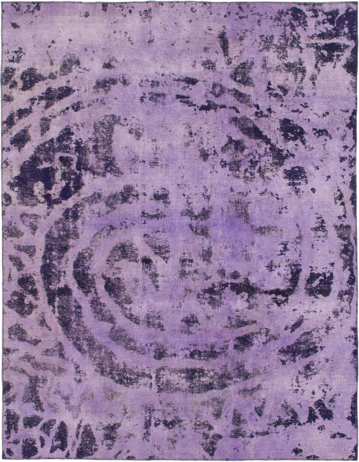 Detail image of 8' 5 x 11' Hand Knotted Ultra Vintage Persian Wool Rug