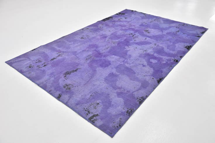 Detail image of 5' 8 x 9' Hand Knotted Ultra Vintage Persian Wool Rug