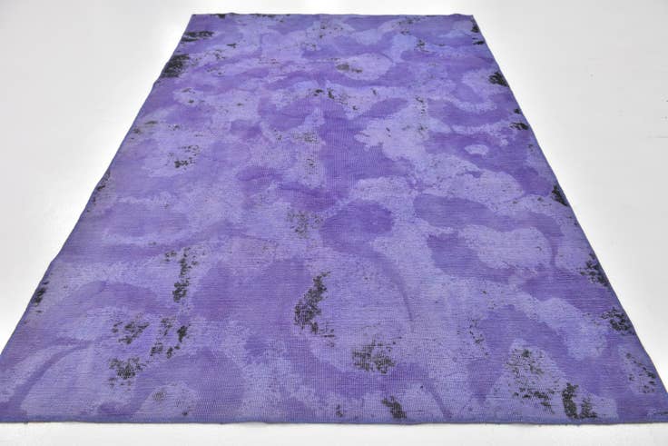 Detail image of 5' 8 x 9' Hand Knotted Ultra Vintage Persian Wool Rug