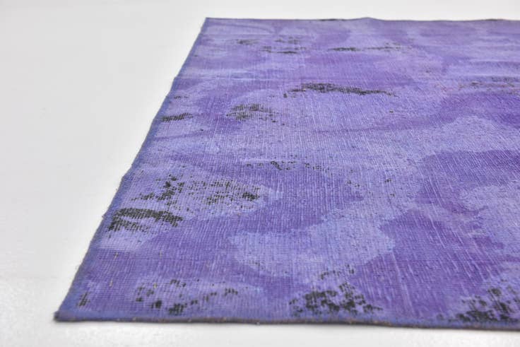 Detail image of 5' 8 x 9' Hand Knotted Ultra Vintage Persian Wool Rug