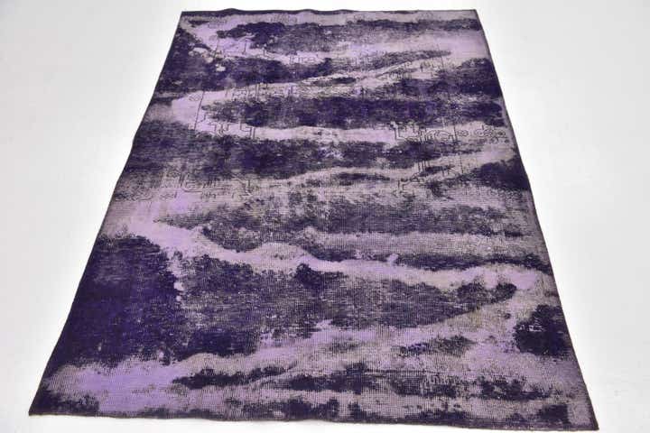 4' 4 x 6' Hand Knotted Ultra Vintage Persian Wool Rug