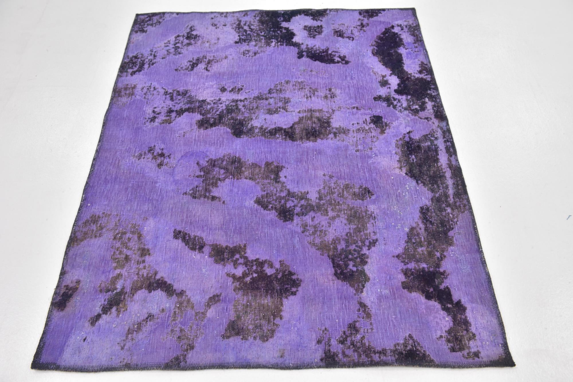 3' 10 x 4' 10 Hand Knotted Ultra Vintage Persian Wool Rug