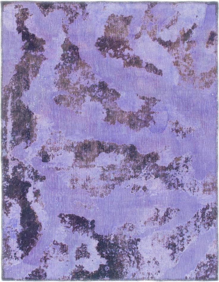 Detail image of 3' 10 x 4' 10 Hand Knotted Ultra Vintage Persian Wool Rug