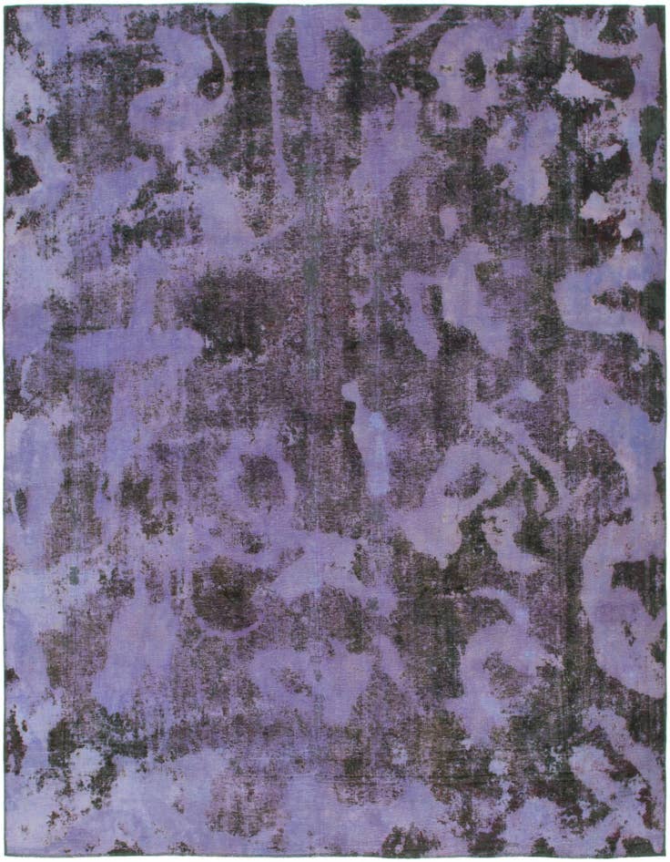 Detail image of 9' 2 x 10' 9 Hand Knotted Ultra Vintage Persian Wool Rug