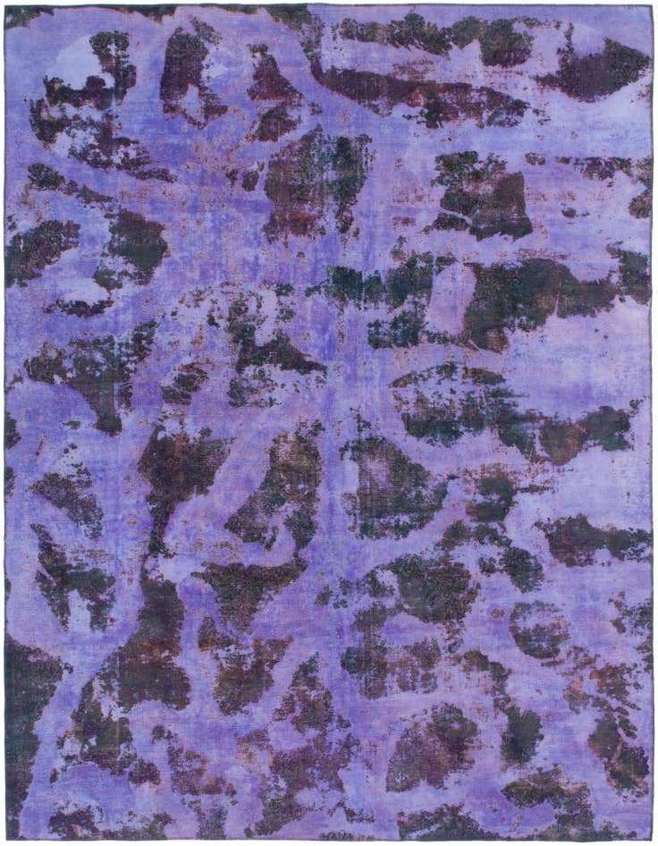 Detail image of 8' 6 x 12' Hand Knotted Ultra Vintage Persian Wool Rug
