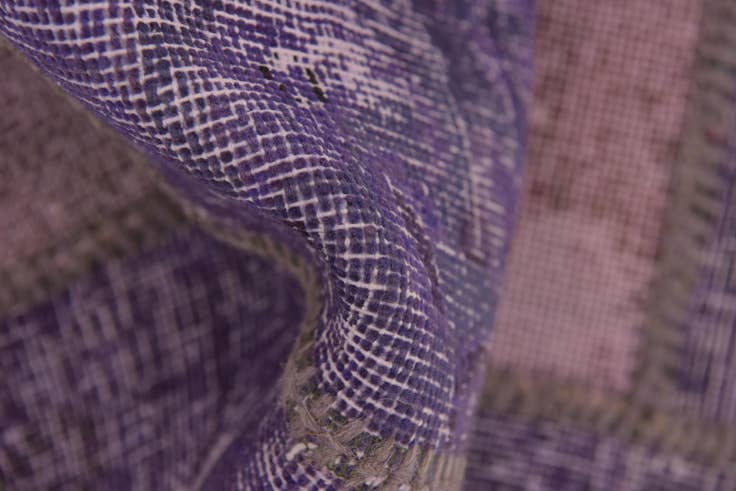 Detail image of 90cm x 120cm anudado a mano Ultra Vintage Alfombra Persa Lana