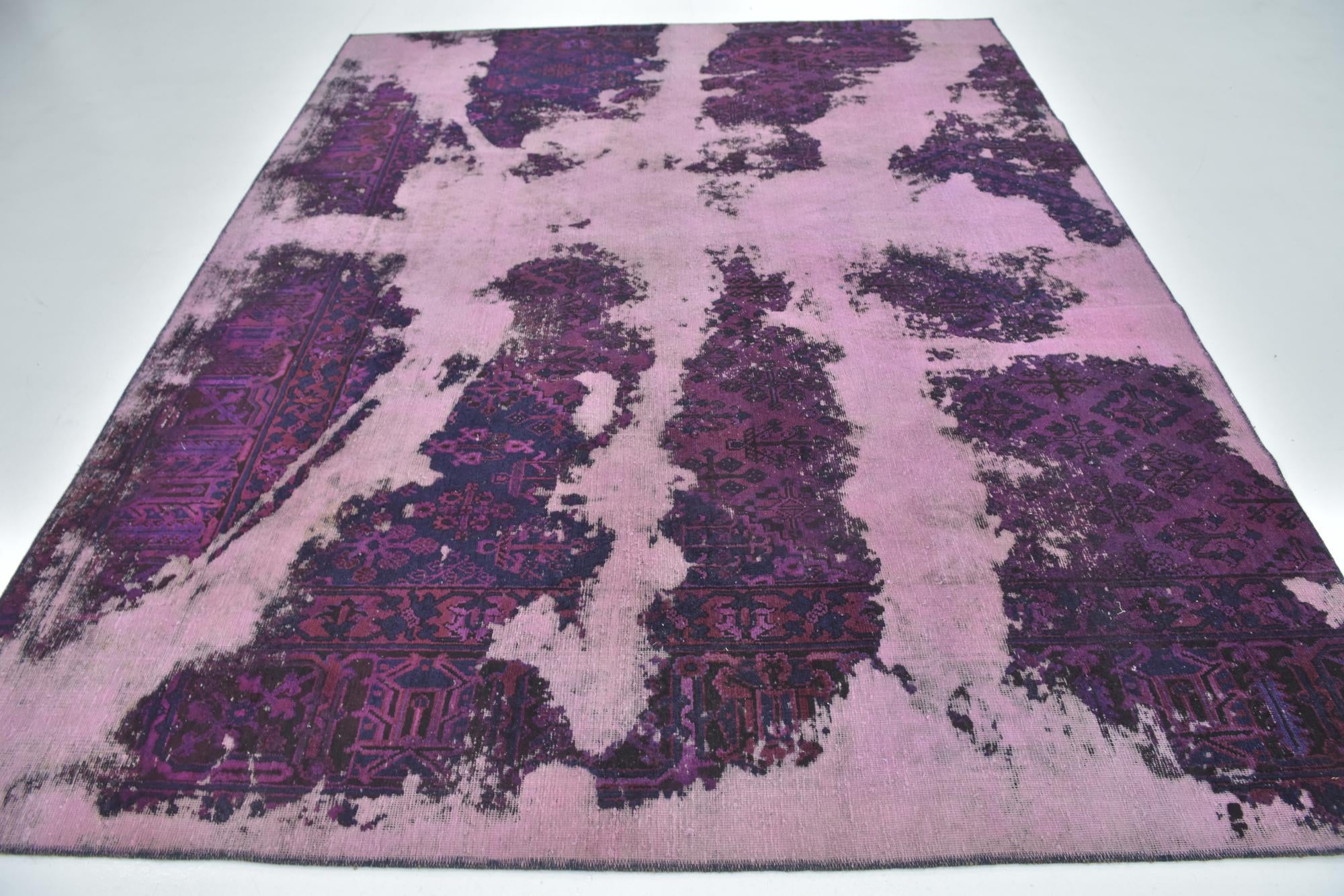 7' 7 x 9' 5 Hand Knotted Ultra Vintage Persian Wool Rug